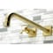 Kingston Brass KS6047BX Wall Mount Tub Faucet, Brushed Brass KS6047BX - alternate 3